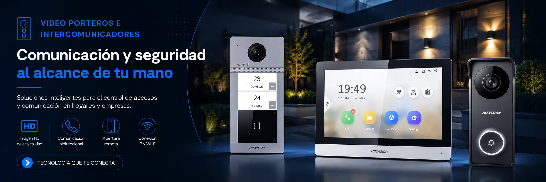 Video porteros e intercomunicadores para hogares y negocios